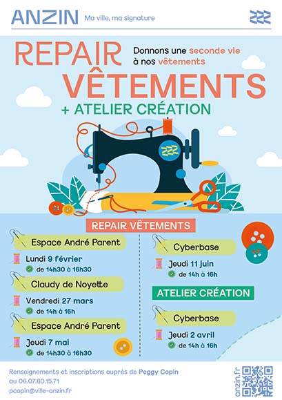 Atelier création repair vêtements